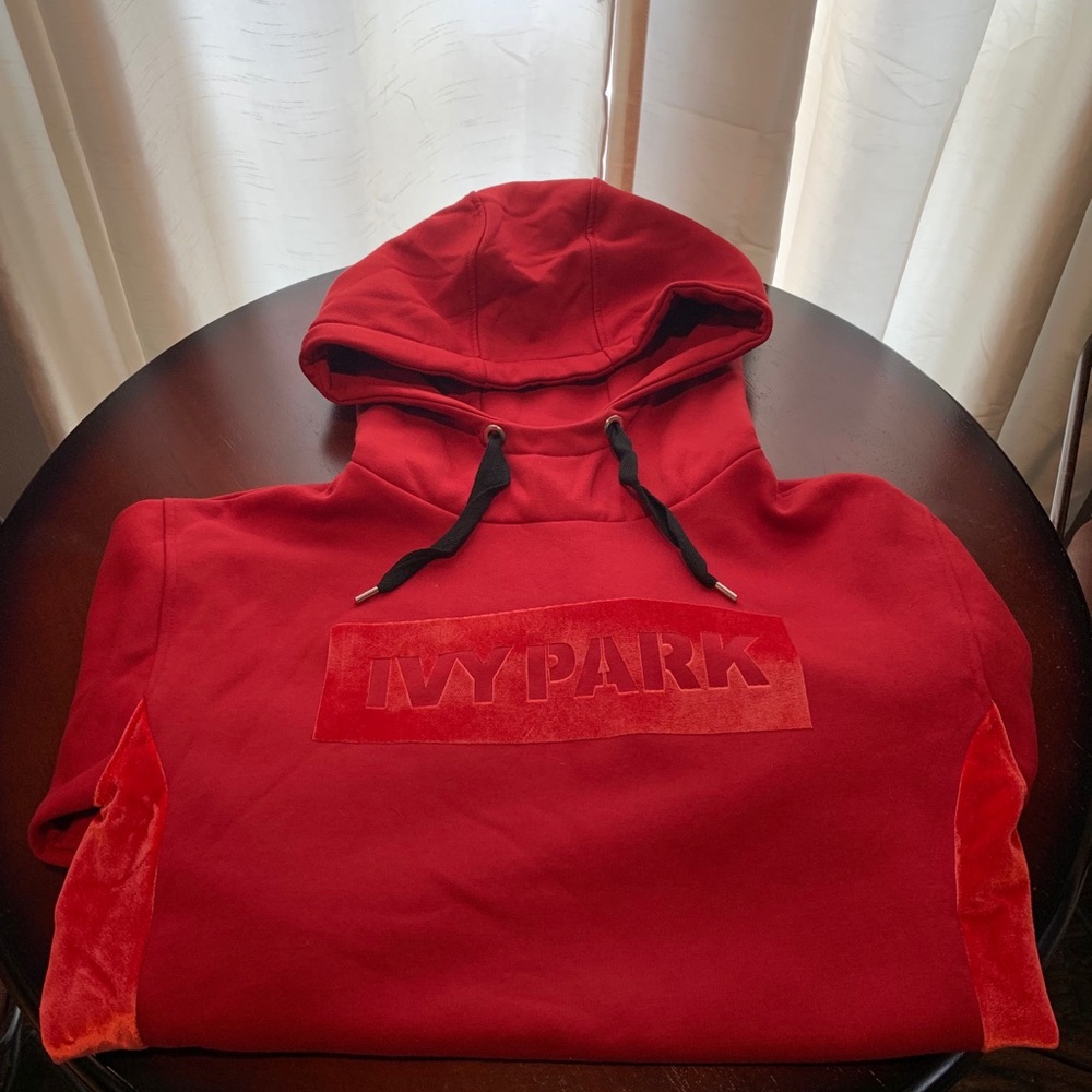 Ivy Park Oversize velvet logo Hoodie